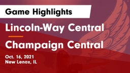 Lincoln-Way Central  vs Champaign Central  Game Highlights - Oct. 16, 2021
