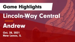 Lincoln-Way Central  vs Andrew Game Highlights - Oct. 28, 2021