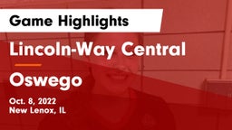 Lincoln-Way Central  vs Oswego Game Highlights - Oct. 8, 2022