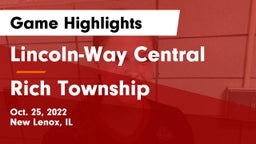 Lincoln-Way Central  vs Rich Township Game Highlights - Oct. 25, 2022