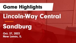 Lincoln-Way Central  vs Sandburg Game Highlights - Oct. 27, 2022
