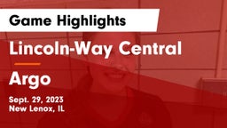 Lincoln-Way Central  vs Argo Game Highlights - Sept. 29, 2023