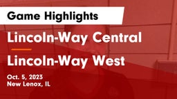Lincoln-Way Central  vs Lincoln-Way West  Game Highlights - Oct. 5, 2023