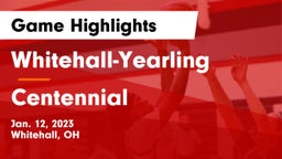 Whitehall-Yearling  vs Centennial  Game Highlights - Jan. 12, 2023