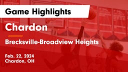 Chardon  vs Brecksville-Broadview Heights  Game Highlights - Feb. 22, 2024