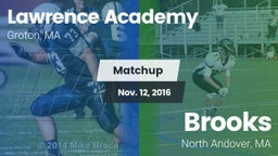 Matchup: Lawrence Academy vs. Brooks  2016