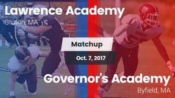 Matchup: Lawrence Academy vs. Governor's Academy  2017