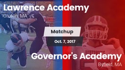 Matchup: Lawrence Academy vs. Governor's Academy  2017