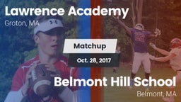 Matchup: Lawrence Academy vs. Belmont Hill School 2017