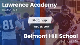 Matchup: Lawrence Academy vs. Belmont Hill School 2017