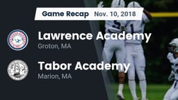 Recap: Lawrence Academy  vs. Tabor Academy  2018