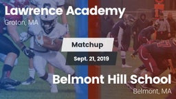 Matchup: Lawrence Academy vs. Belmont Hill School 2019