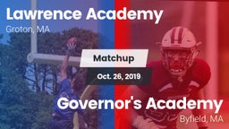 Matchup: Lawrence Academy vs. Governor's Academy  2019