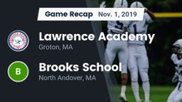 Recap: Lawrence Academy  vs. Brooks School 2019