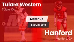 Matchup: Tulare Western High vs. Hanford  2018
