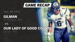 Recap: Gilman  vs. Our Lady of Good Counsel  2015