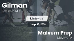 Matchup: Gilman  vs. Malvern Prep  2016