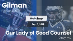 Matchup: Gilman  vs. Our Lady of Good Counsel  2017