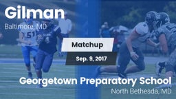 Matchup: Gilman  vs. Georgetown Preparatory School 2017