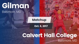 Matchup: Gilman  vs. Calvert Hall College  2017