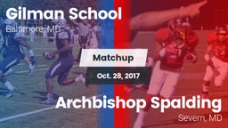 Matchup: Gilman School vs. Archbishop Spalding  2017