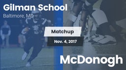 Matchup: Gilman School vs. McDonogh 2017
