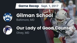 Recap: Gilman School vs. Our Lady of Good Counsel  2017
