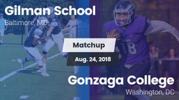 Matchup: Gilman School vs. Gonzaga College  2018