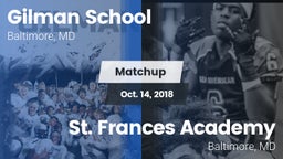 Matchup: Gilman School vs. St. Frances Academy  2018