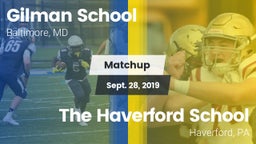 Matchup: Gilman School vs. The Haverford School 2019