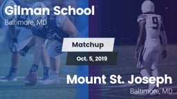 Matchup: Gilman School vs. Mount St. Joseph  2019