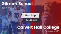 Matchup: Gilman School vs. Calvert Hall College  2019