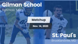 Matchup: Gilman School vs. St. Paul's  2020