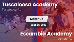 Matchup: Tuscaloosa Academy vs. Escambia Academy  2020