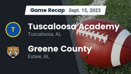 Recap: Tuscaloosa Academy vs. Greene County  2023