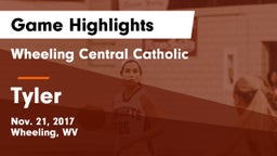 Wheeling Central Catholic  vs Tyler Game Highlights - Nov. 21, 2017