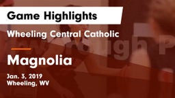 Wheeling Central Catholic  vs Magnolia Game Highlights - Jan. 3, 2019
