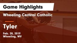 Wheeling Central Catholic  vs Tyler Game Highlights - Feb. 28, 2019
