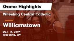 Wheeling Central Catholic  vs Williamstown  Game Highlights - Dec. 14, 2019