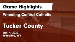 Wheeling Central Catholic  vs Tucker County Game Highlights - Jan. 4, 2020
