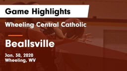 Wheeling Central Catholic  vs Beallsville Game Highlights - Jan. 30, 2020