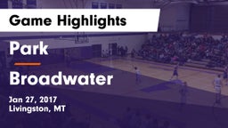 Park  vs Broadwater  Game Highlights - Jan 27, 2017