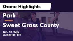 Park  vs Sweet Grass County  Game Highlights - Jan. 18, 2020