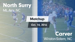 Matchup: North Surry High vs. Carver  2016