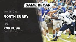 Recap: North Surry  vs. Forbush  2015