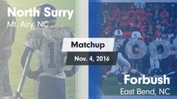 Matchup: North Surry High vs. Forbush  2016