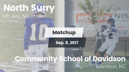 Matchup: North Surry High vs. Community School of Davidson 2017