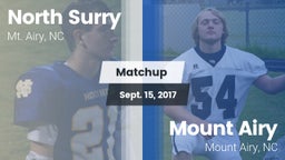 Matchup: North Surry High vs. Mount Airy  2017