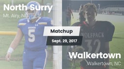 Matchup: North Surry High vs. Walkertown  2017