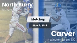 Matchup: North Surry High vs. Carver  2019